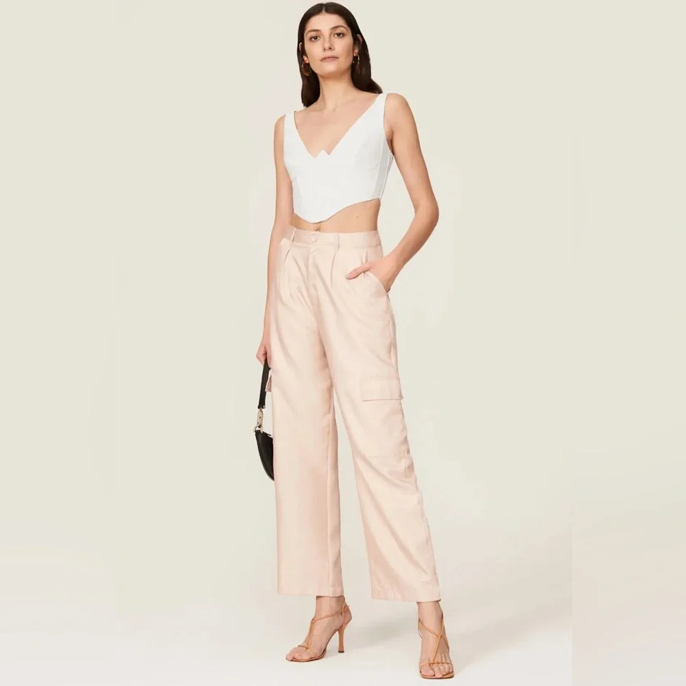 Revolve BARDOT Bronte Corset Top sz 2 / XS off white - Picture 8 of 13